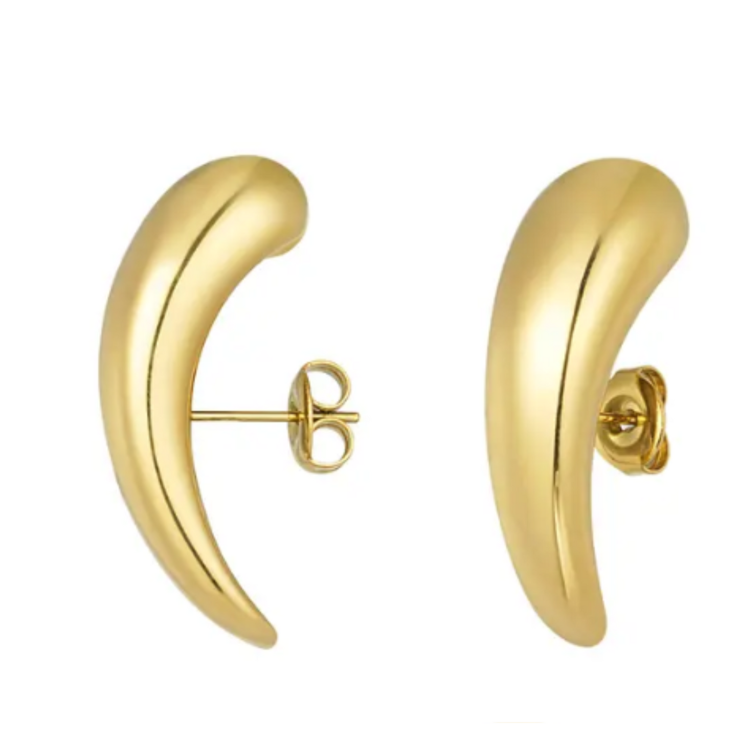 Gold Stripe Earring