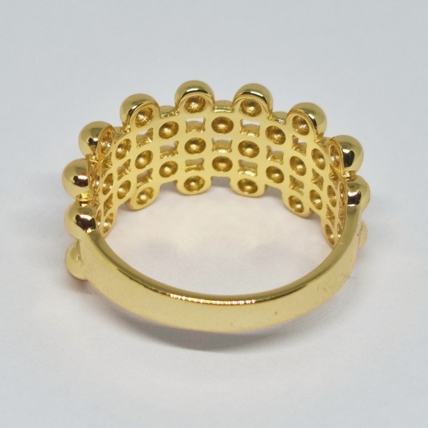 Gold Plated Bubble Ring
